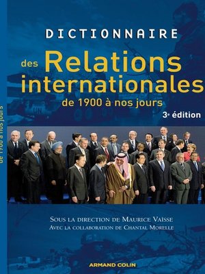 cover image of Dictionnaire des relations internationales de 1900 à nos jours